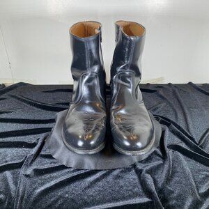 Men's, 14 EEE Black Leather Western Ankle Boots - In very good condition